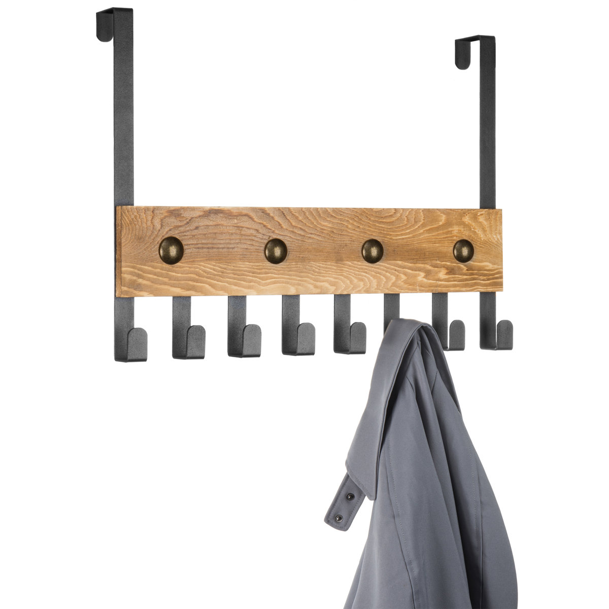Monell Iron Over-the-Door 8 - Hook Coat Rack